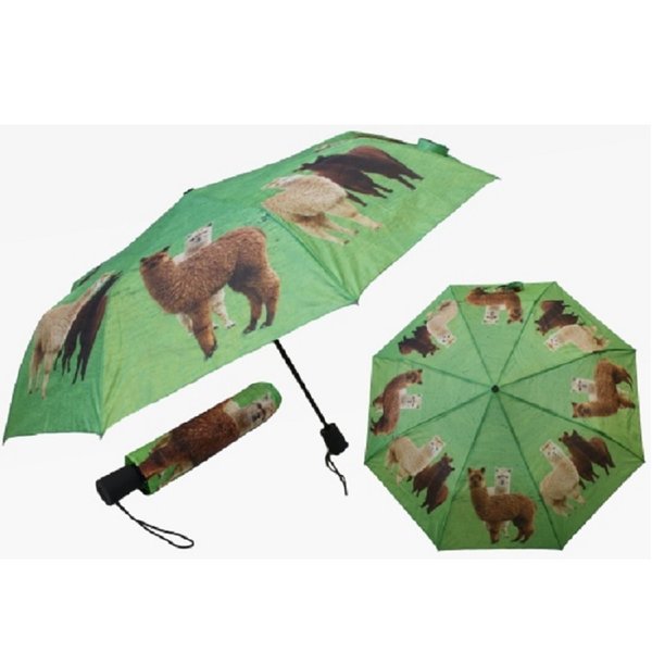 Cornelissen 1040031 Taschen-Regenschirm mit Alpakas