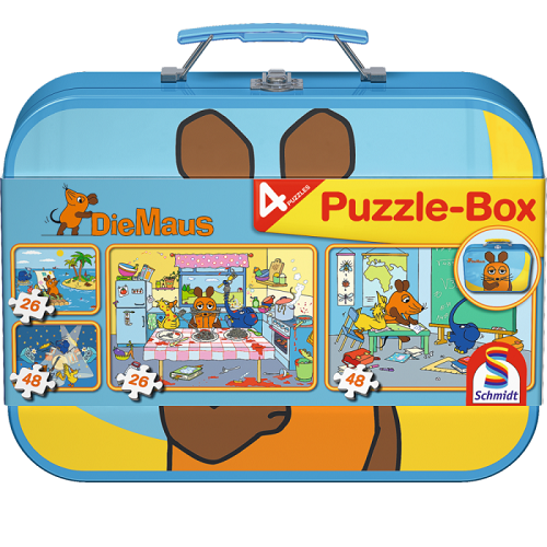 Schmidt Puzzlebox im Metallkoffer 55597 - Die Maus