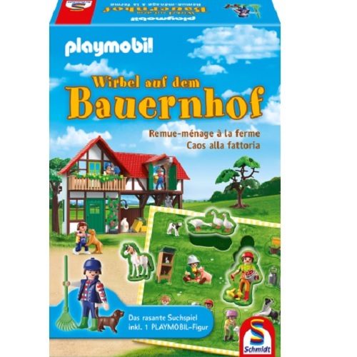 Schmidt Kinderspiel 40593 Playmobil - Wirbel auf dem Bauernhof