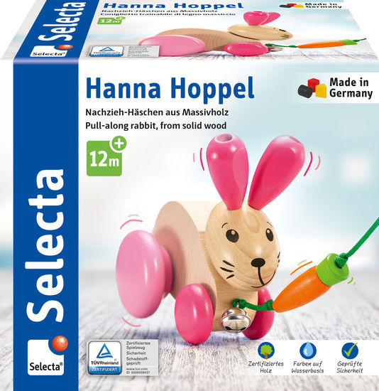 Selecta 62023 Kleinkindwelt Nachzieh-Hase Hanna Hoppel