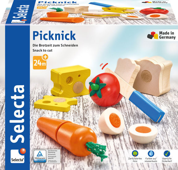 Selecta 62020 Kleinkindwelt Klettspielzeug Picknick