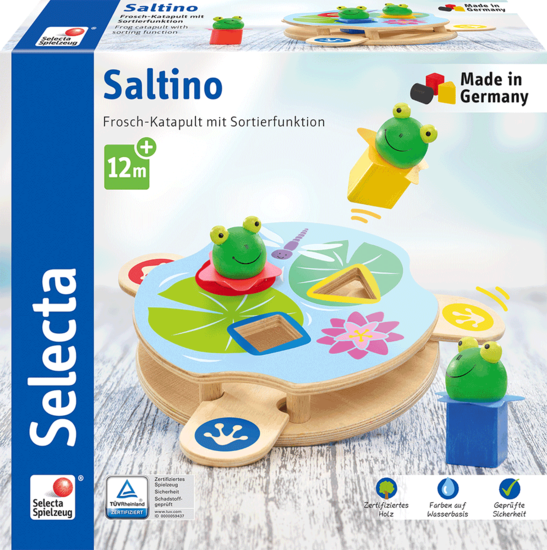 Selecta 62072 Kleinkindwelt Sortier- und Steckspiel Saltino