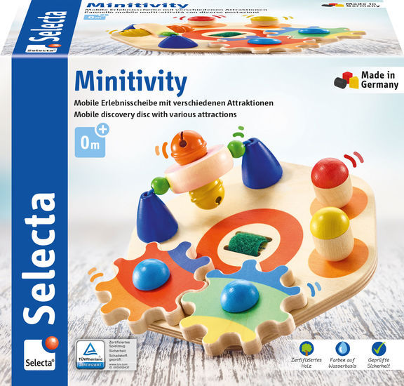 Selecta 62036 Babywelt Motorikspielzeug Minitivity