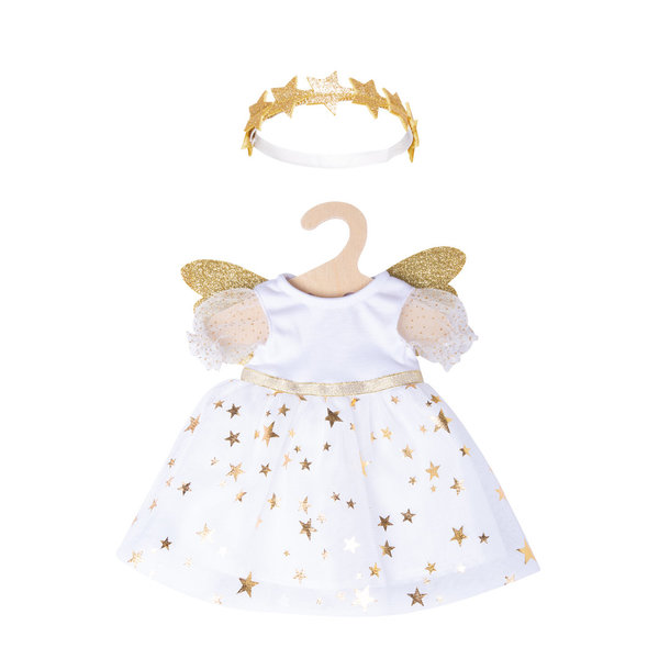 Heless Puppenkleidung Kleid Schutzengel mit Sternenhaarband in 3 Größen