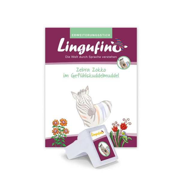 Lingufino Erweiterungsset - Zebra Zokko im Gefühlskuddelmuddel