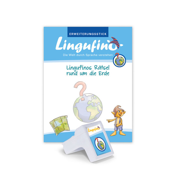 Lingufino Erweiterungsset - Lingufinos Rätsel rund um die Erde
