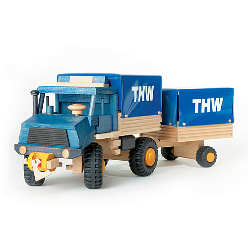 Uniwood 10003 Holzspielzeug Lkw THW