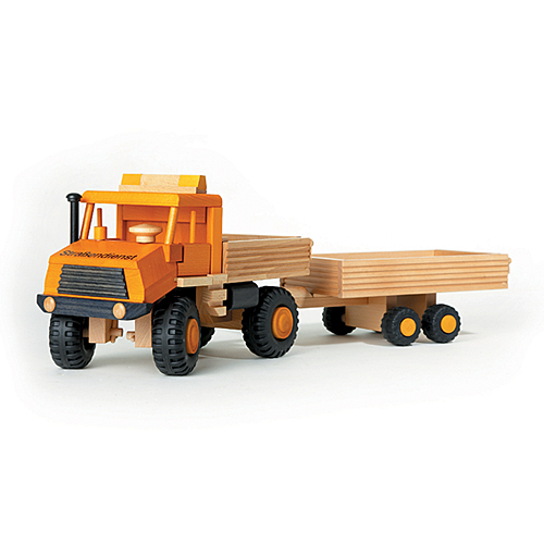 Uniwood 10001 Holzspielzeug Lkw Straßendienst