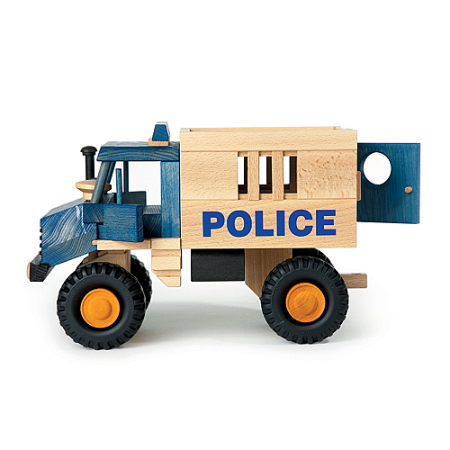 Uniwood 10014 Holzspielzeug Lkw Polizei