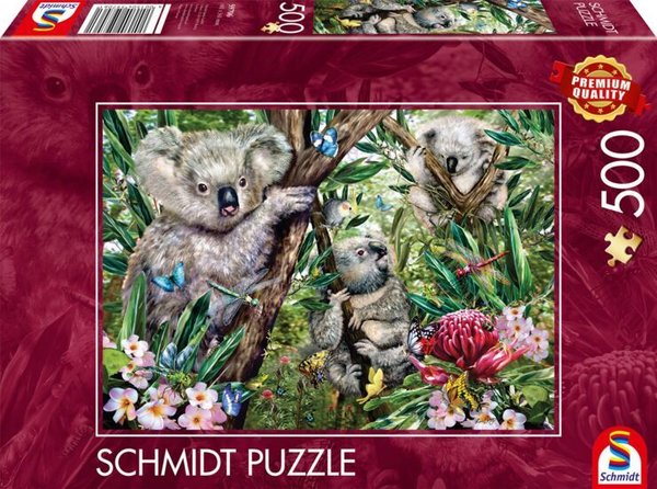 Schmidt Puzzle 59706 Süße Koala-Familie - 500 Teile